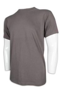 T970 訂造短袖T恤 修身T恤 印花logo 飲食 面館 T恤製衣廠      灰色  素面 t 恤 批發